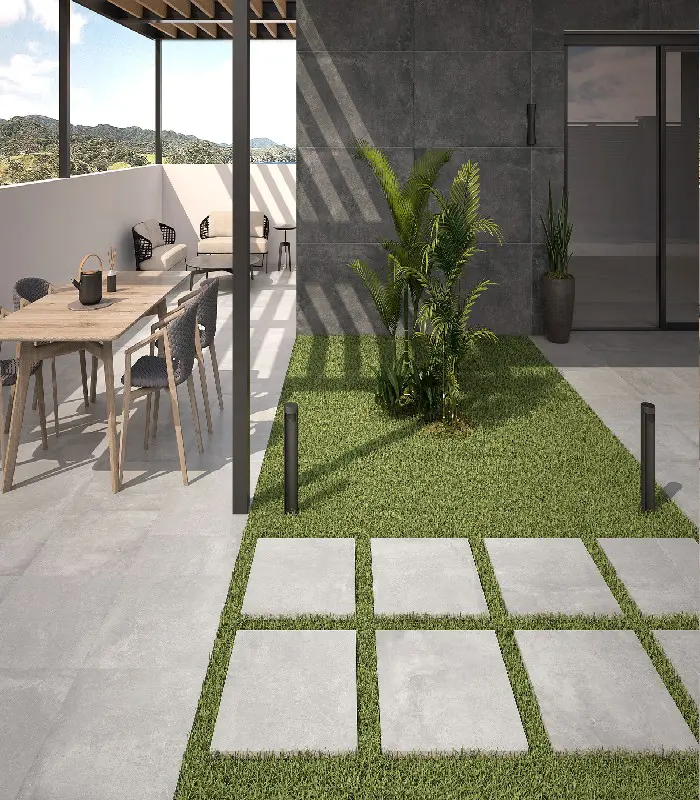 Terra Mid Grey Porcelain