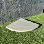 Kandla Grey Sawn & Honed Bullnose Corner