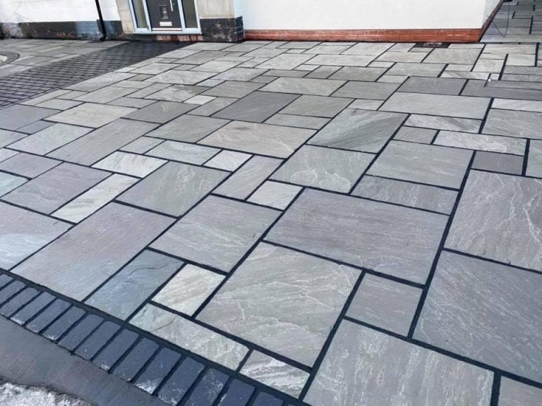 Kandla Grey Riven Mixed 22mm - Sandstone Supplies Uk
