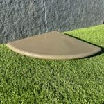 Raj Green Sawn & Honed Bullnose Corner 450x450x35